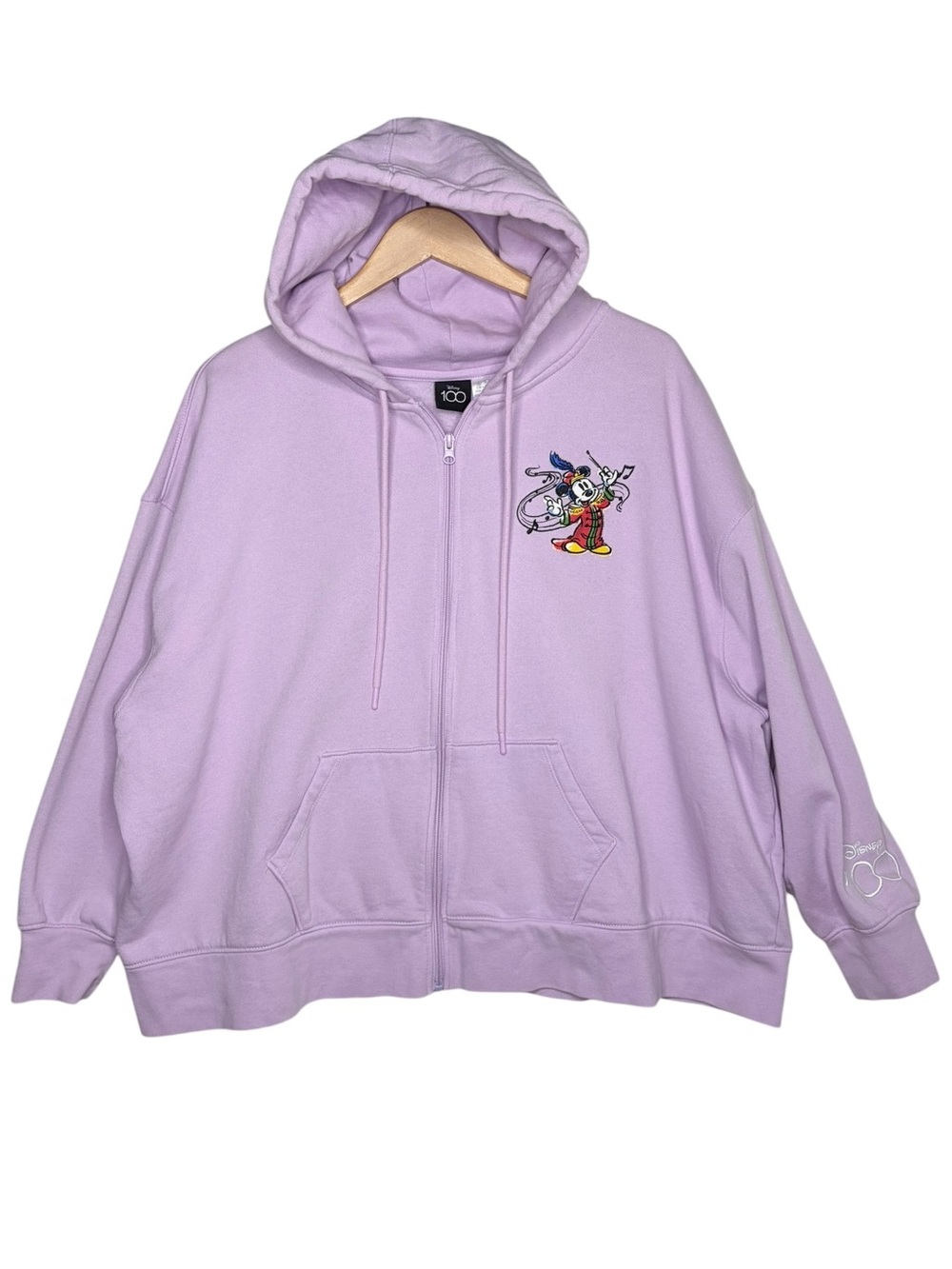 Disney Park 100 Years of Music And Wonder Hoodie Jacket size 2X